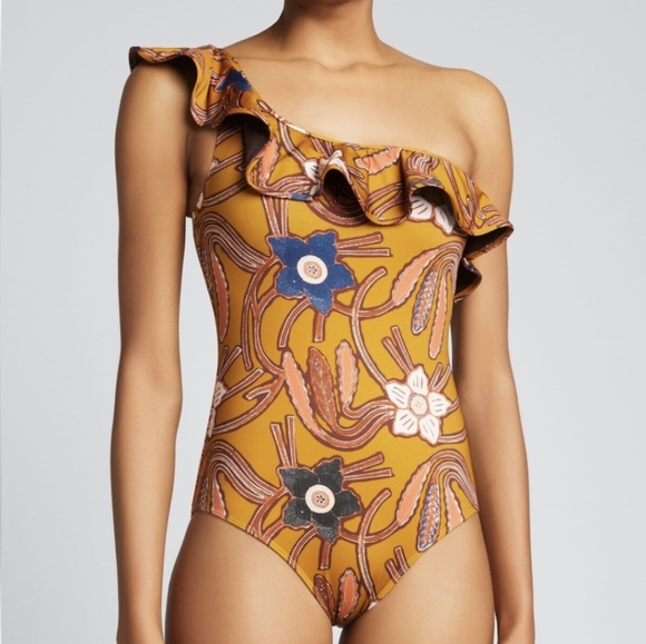 Ulla Johnson Martina Maillot Citrine Swimsuit